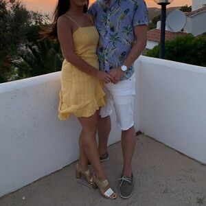 AE Butter Yellow Summer Mini Dress